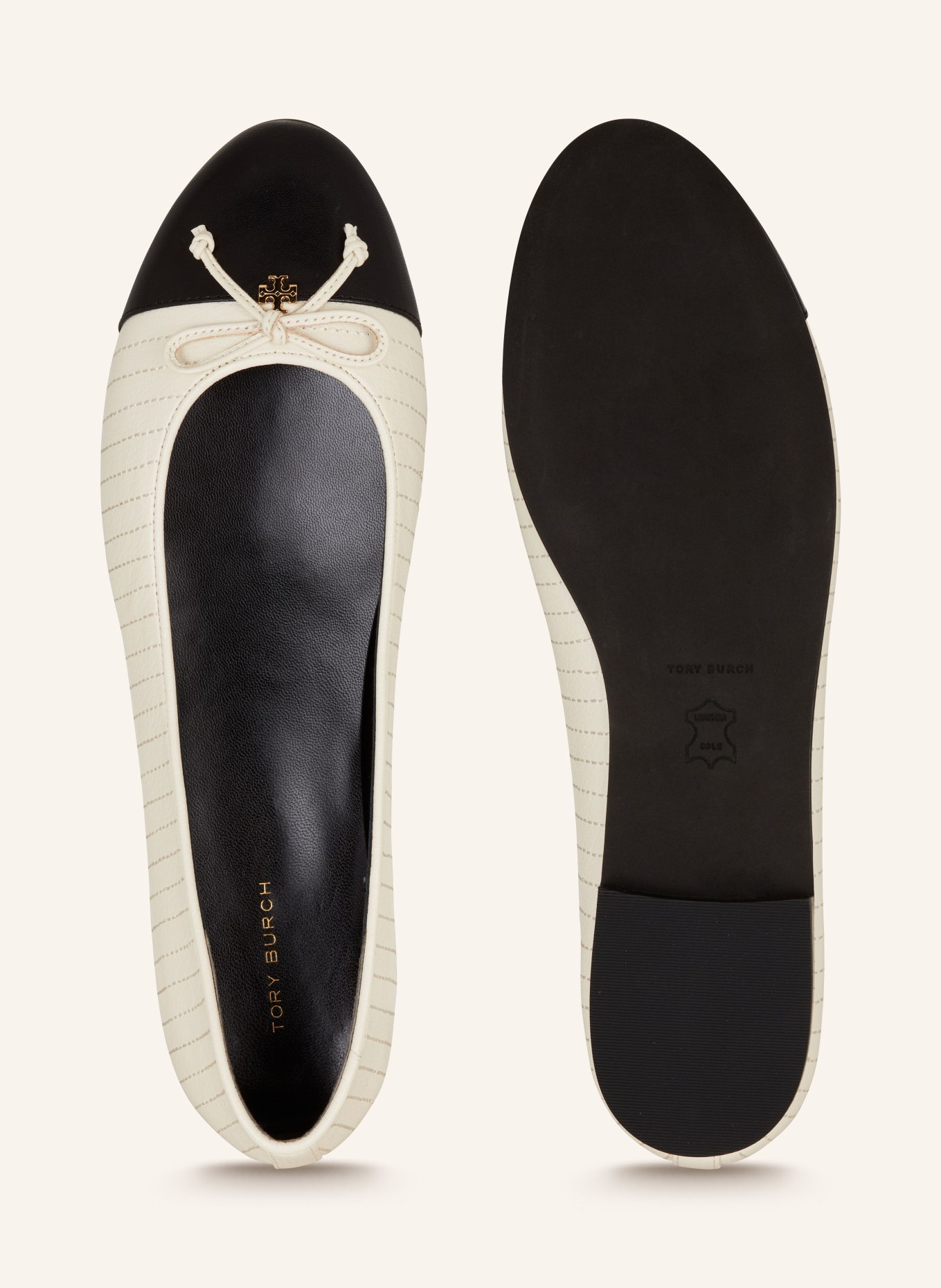 tory burch black ballet flats