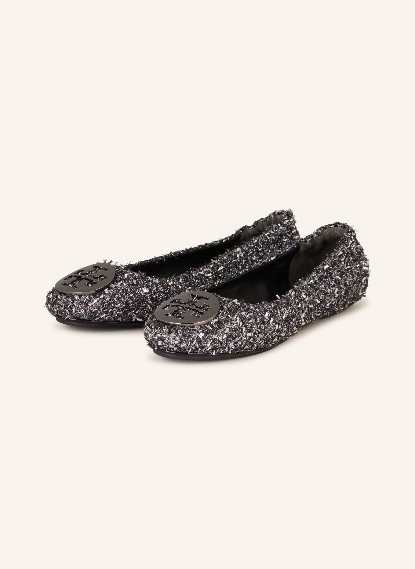 tory burch black ballet flats