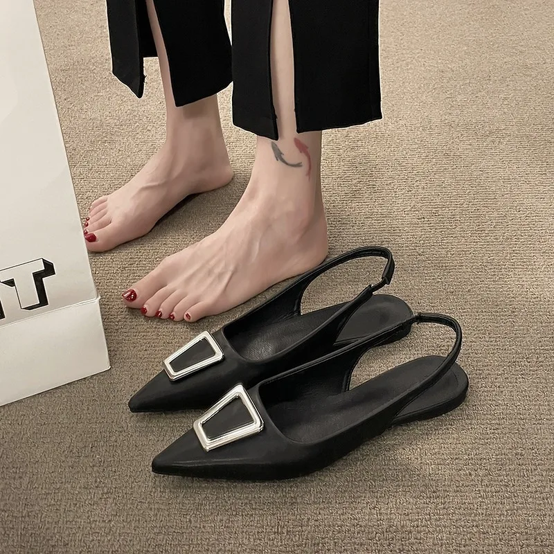 comfortable black flats