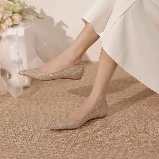 flat bridal shoes