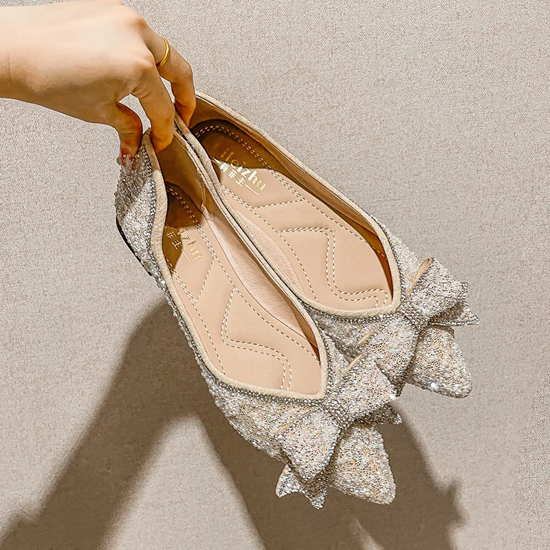 flat wedding shoes bride