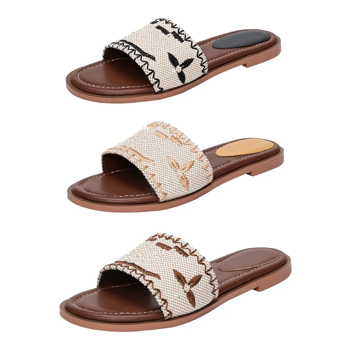 designer flat sandals