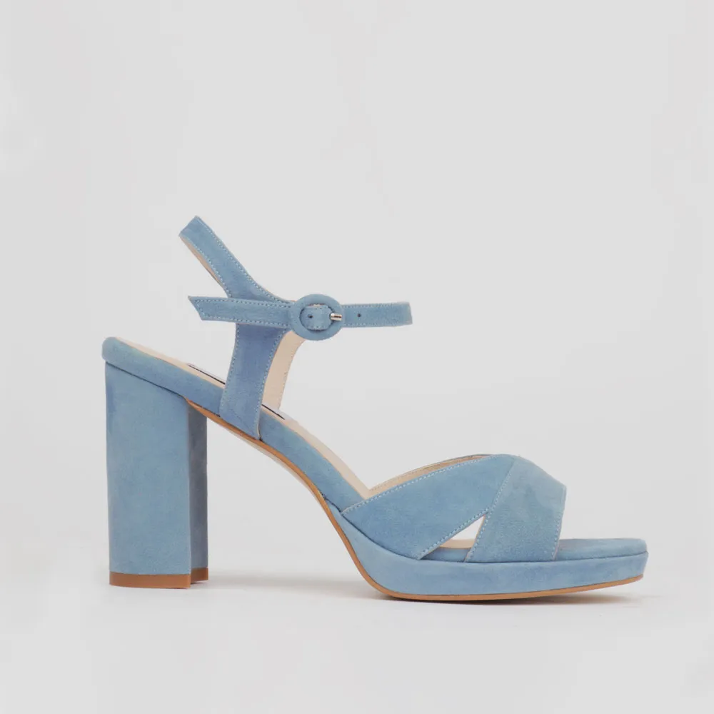 light blue sandals