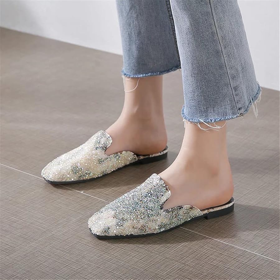 flat mule shoes ladies