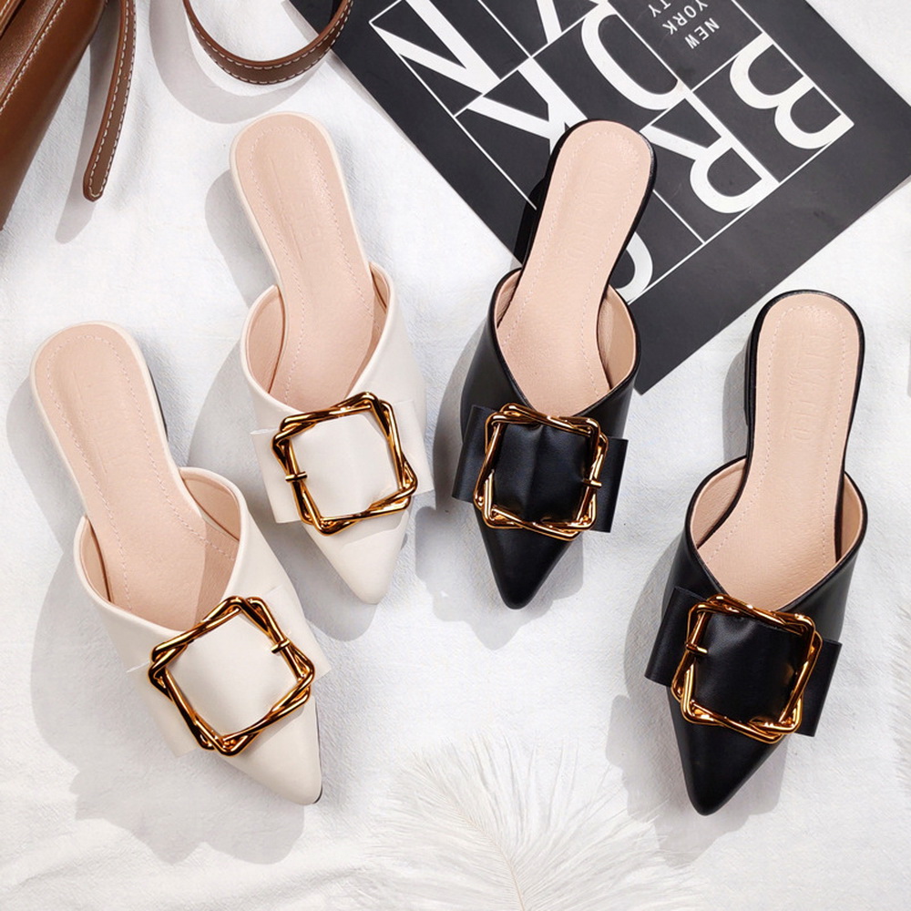 women’s flat mule shoes