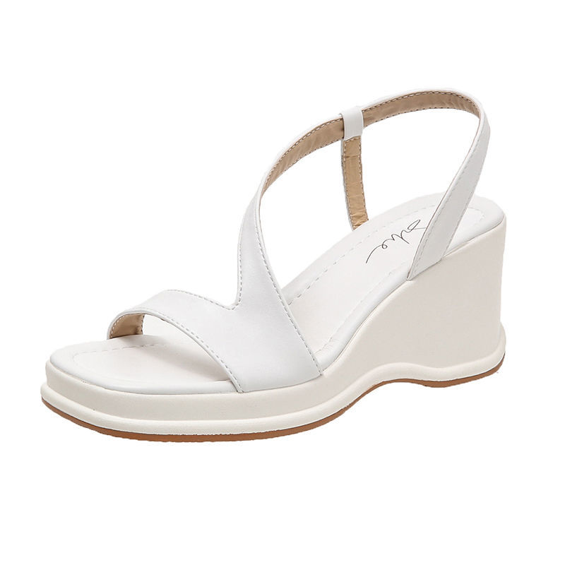 white platform sandals