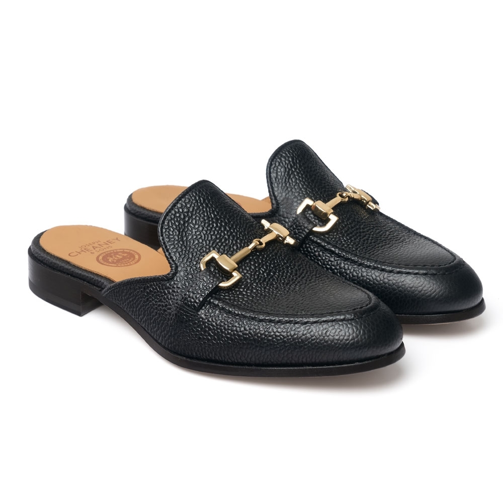 black mule shoes