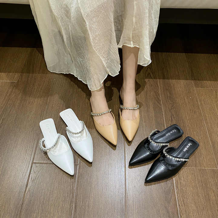 pointed toe mules shoes