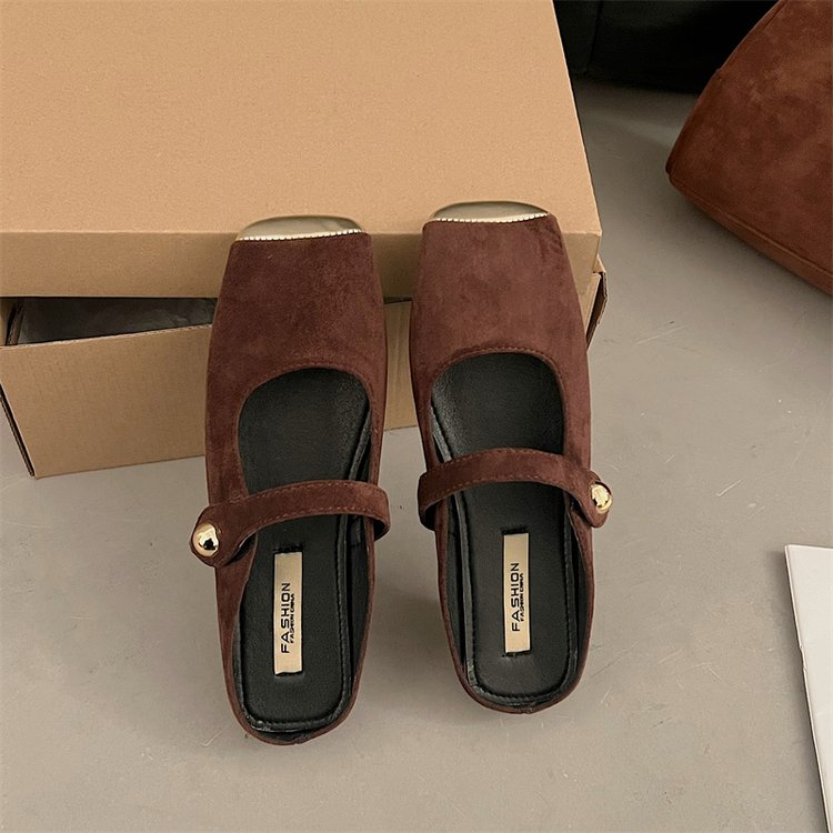 low heel mule shoes