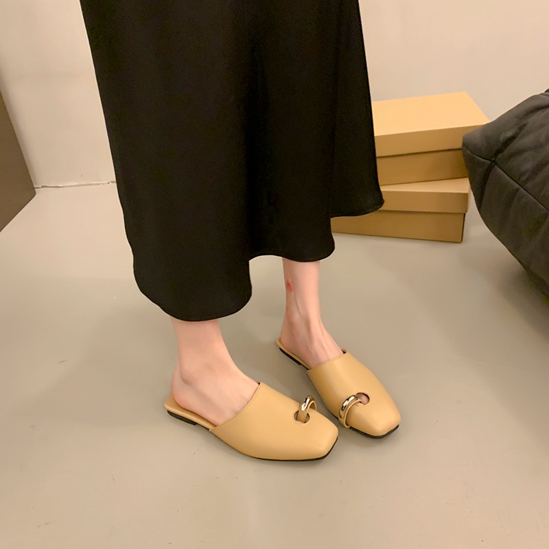 square toe mule shoes